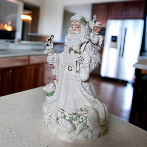 1995 SAN FRANCISCO MUSIC BOX CO Victorian Father Christmas Musical Figure - Picture 3 of 12